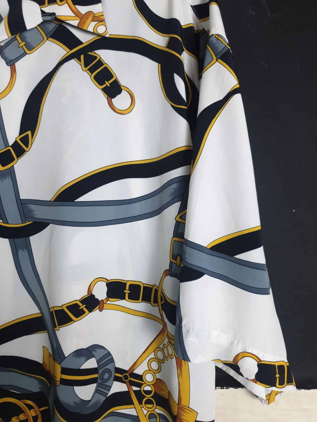 Vintage Chain Print Men's Shirt - Funkify