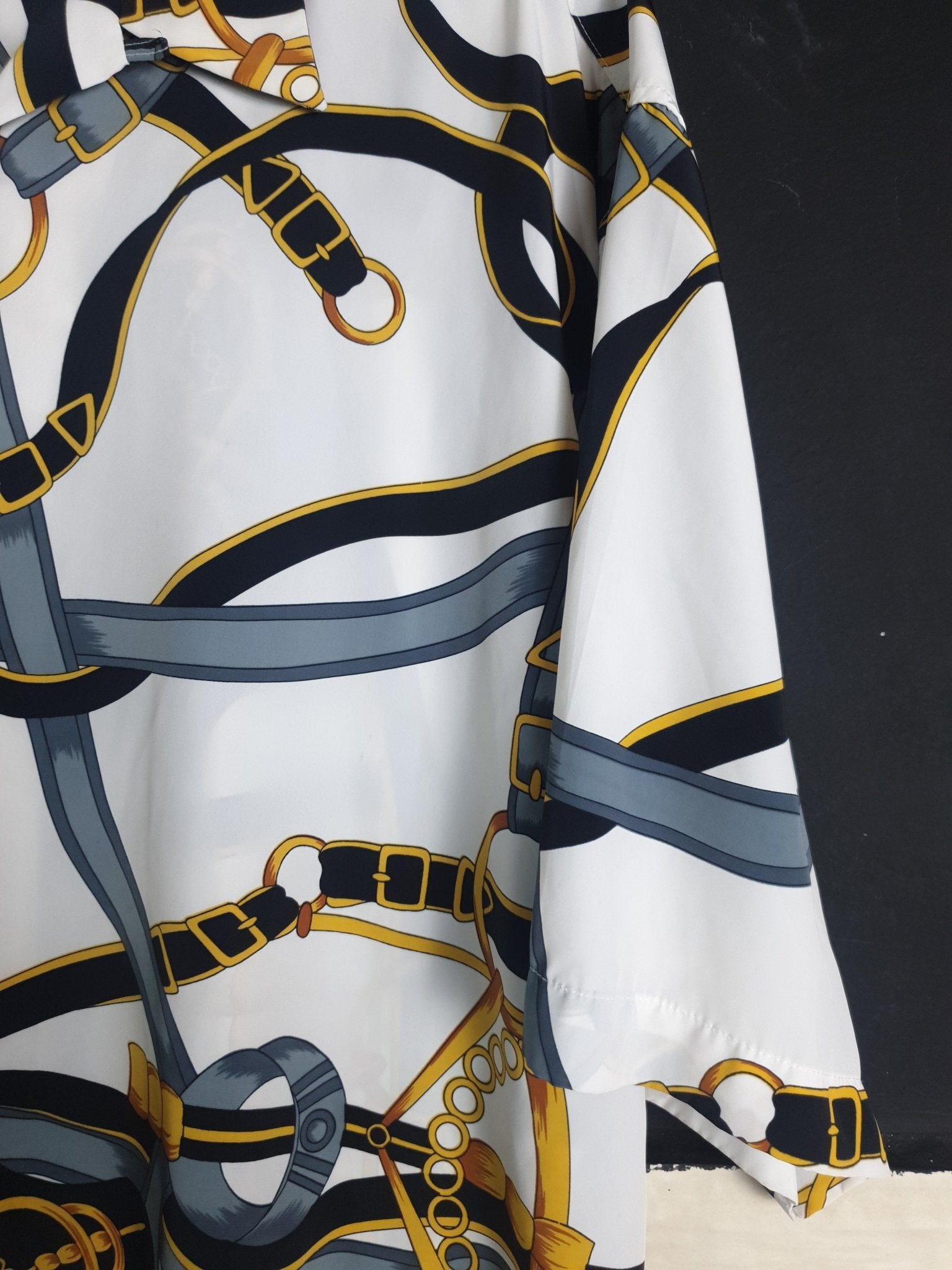 Vintage Chain Print Men's Shirt - Funkify