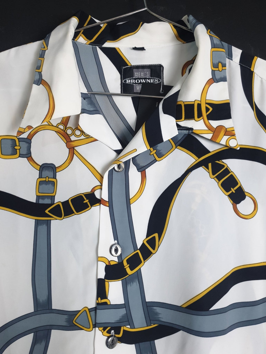Vintage Chain Print Men's Shirt - Funkify