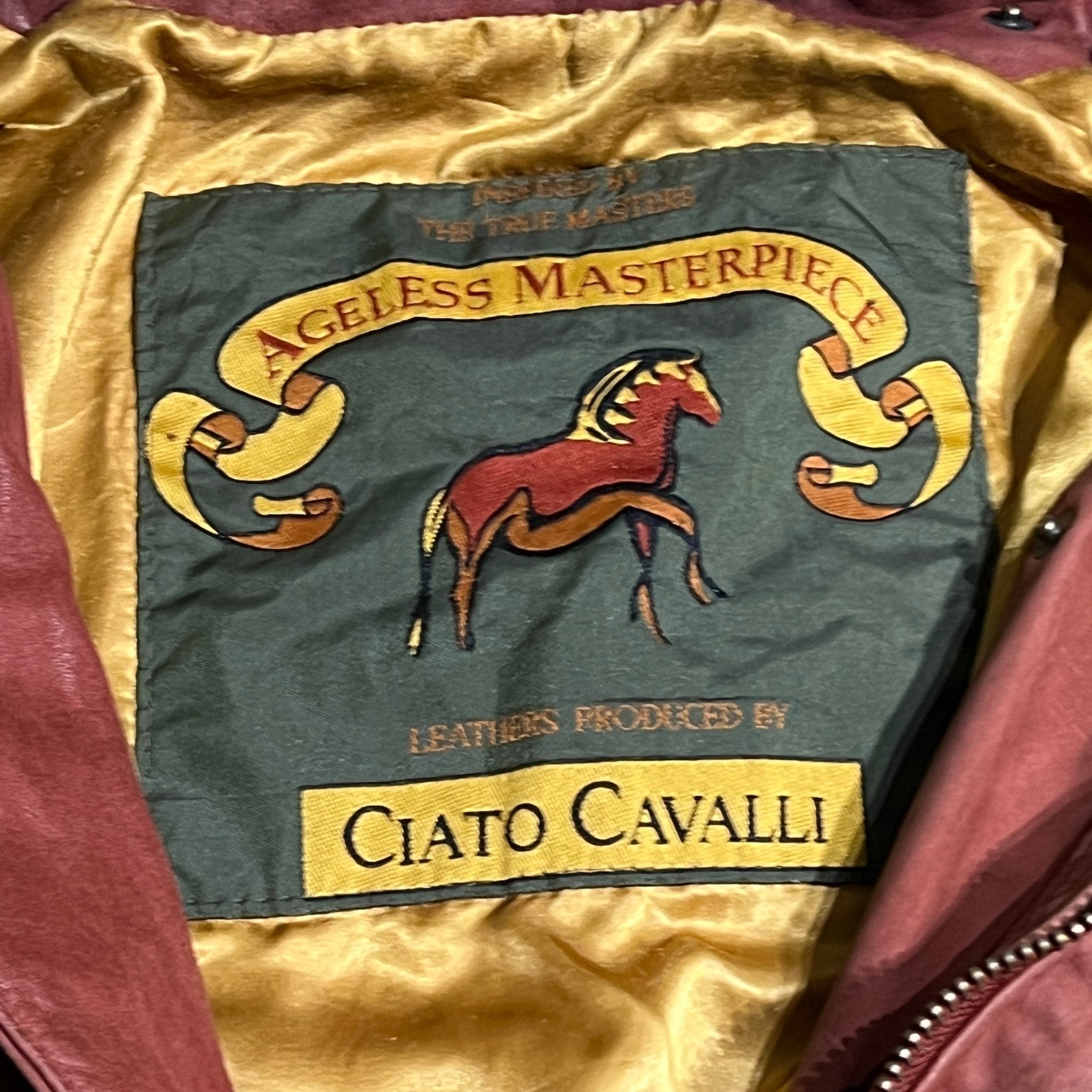 Vintage Ciatto Cavalli Genuine Leather Jacket - Funkify