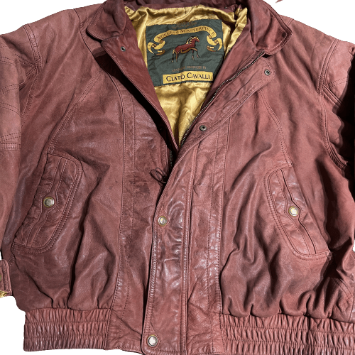 Vintage Ciatto Cavalli Genuine Leather Jacket - Funkify