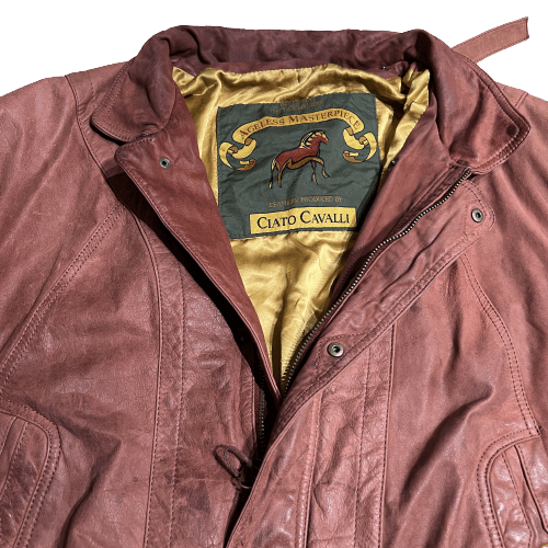 Vintage Ciatto Cavalli Genuine Leather Jacket - Funkify