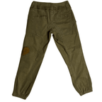Vintage Embroidered Paisley Olive Pants - Funkify