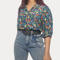 Vintage floral blouse - Funkify