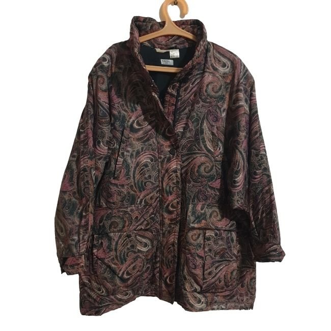 Vintage Floral Paisley Print Jacket - Funkify