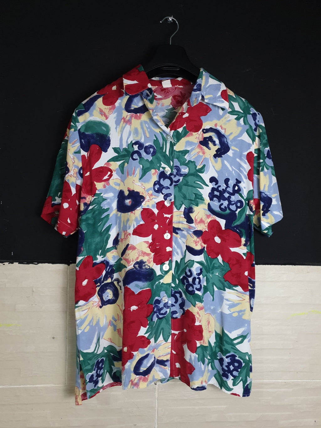 Vintage Flower Print Shirt - Funkify