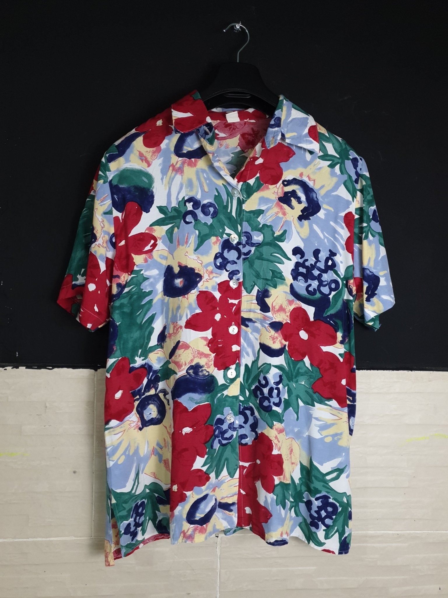 Vintage Flower Print Shirt - Funkify