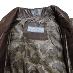 Vintage Genuine Leather Jacket with Detachable Sleeves - Funkify