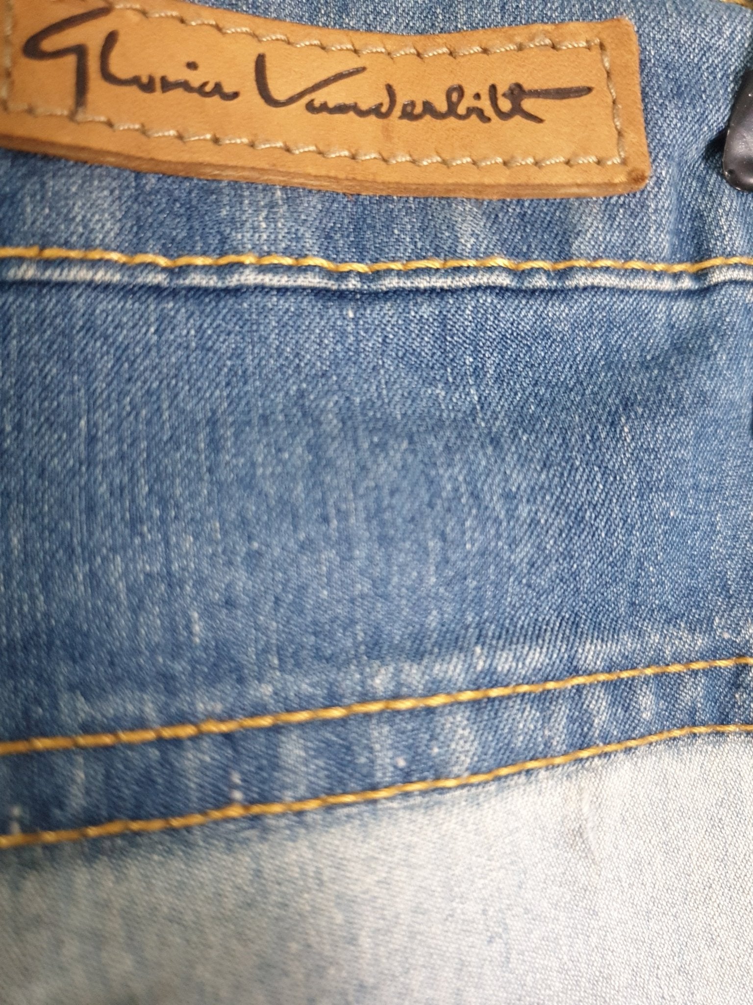 Vintage GV Jeans Two-tone Women's Denim Pants - Funkify