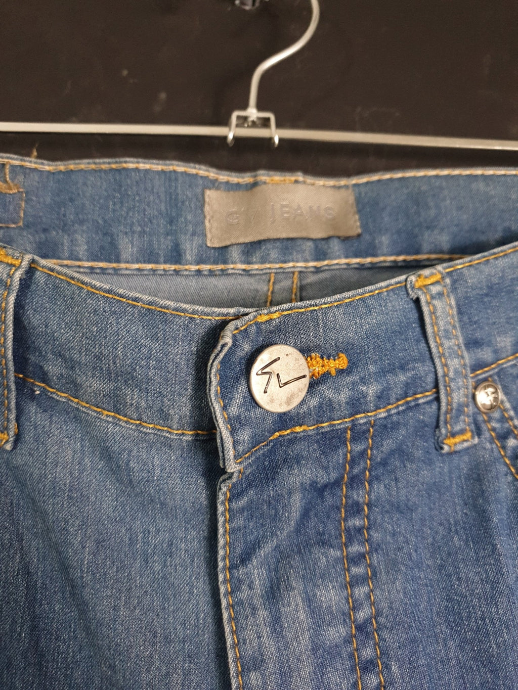 Vintage GV Jeans Two-tone Women's Denim Pants - Funkify