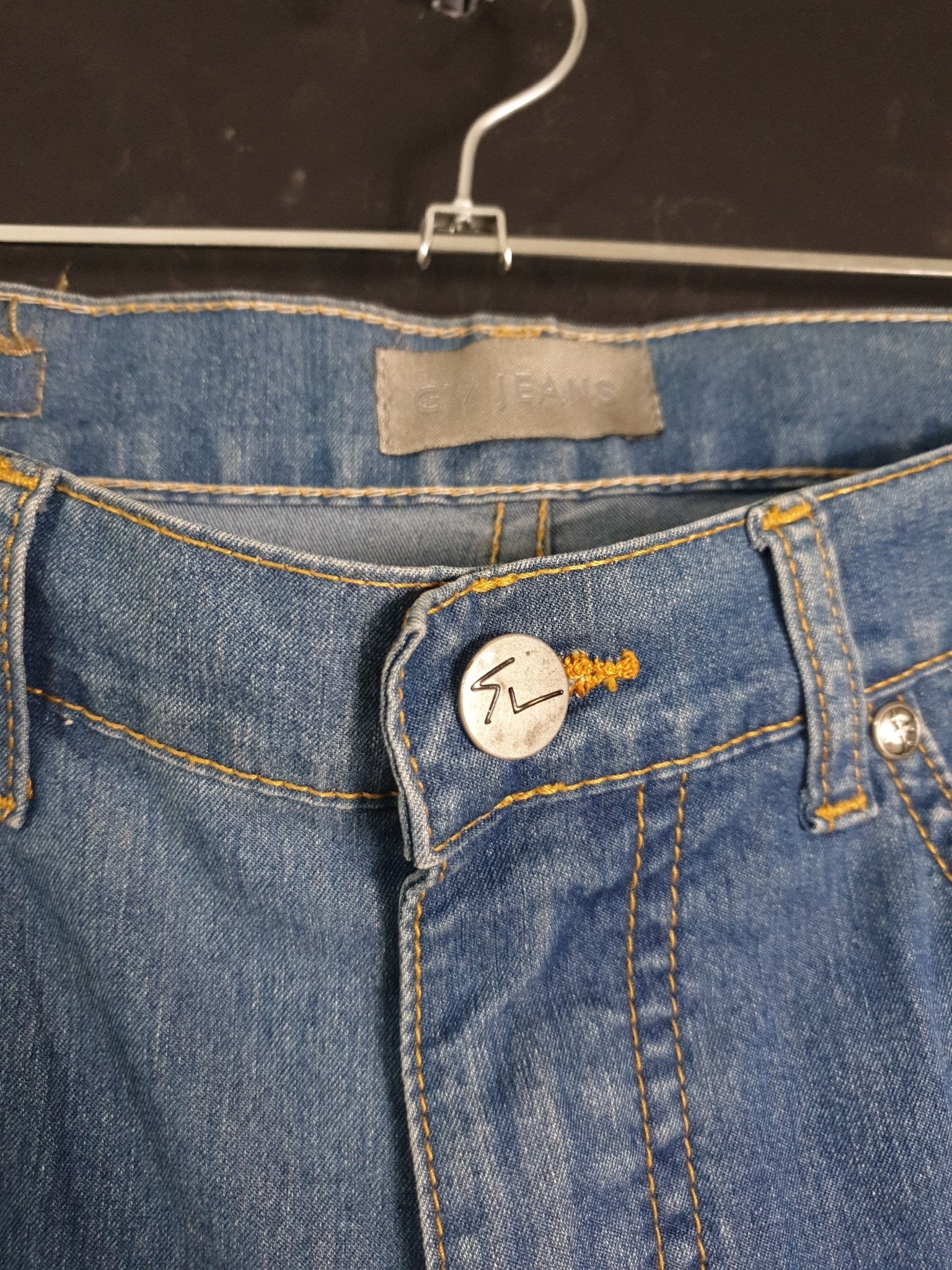 Vintage GV Jeans Two-tone Women's Denim Pants - Funkify