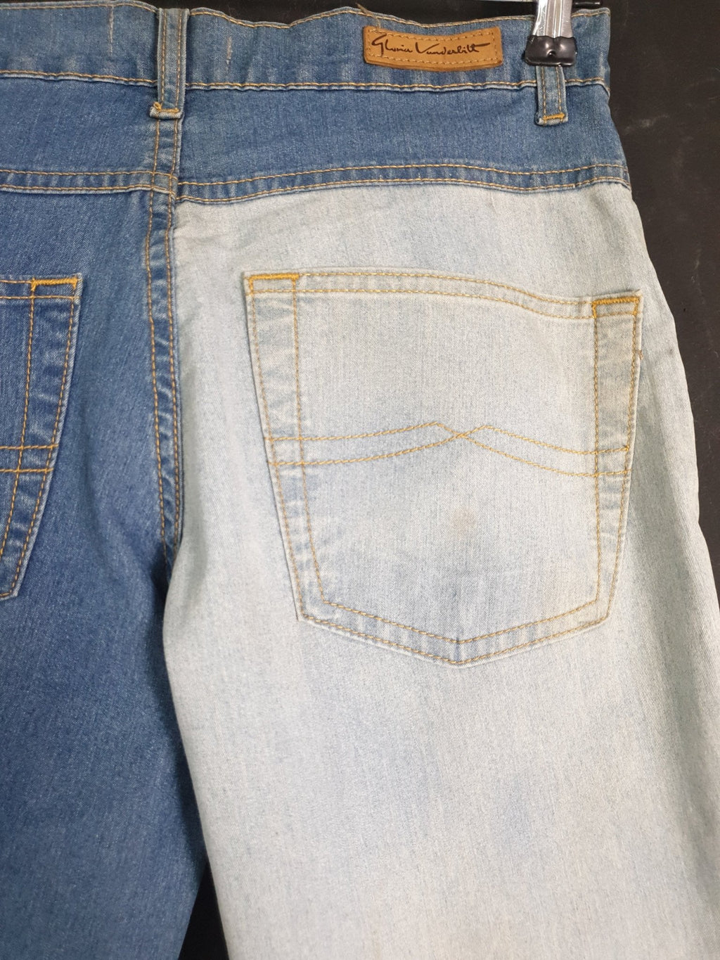 Vintage GV Jeans Two-tone Women's Denim Pants - Funkify