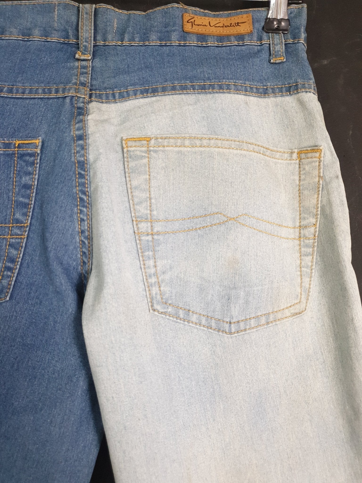 Vintage GV Jeans Two-tone Women's Denim Pants - Funkify