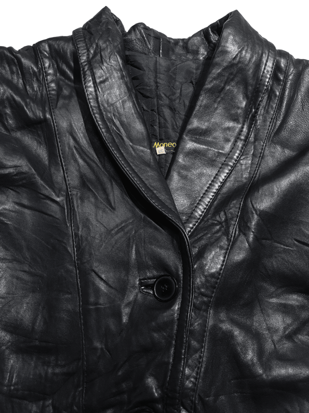 Vintage L. Moneo Genuine Leather Jacket - Funkify