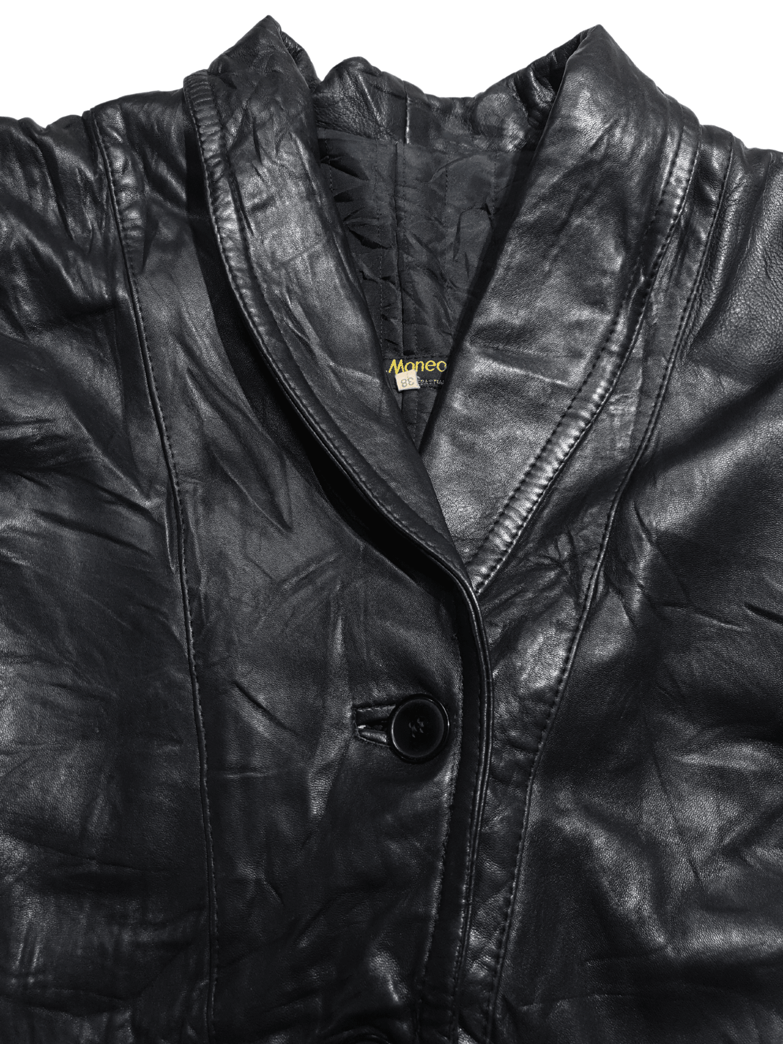 Vintage L. Moneo Genuine Leather Jacket - Funkify