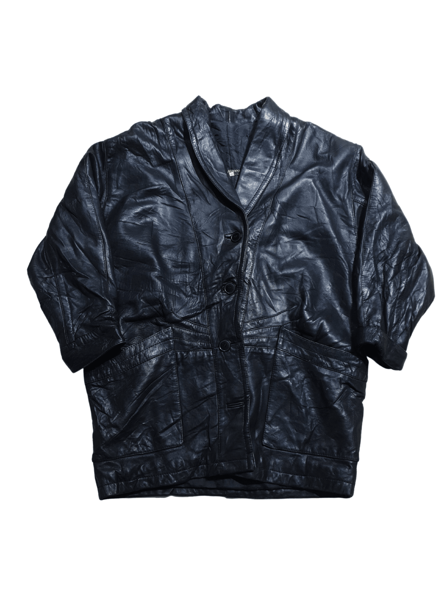 Vintage L. Moneo Genuine Leather Jacket - Funkify