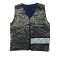 Vintage Metallic Embroidered Open Front Vest - Funkify