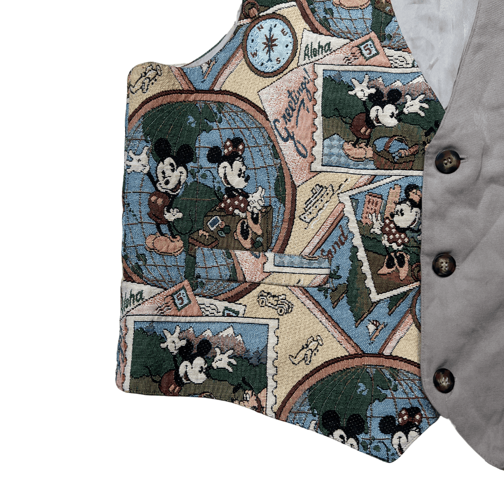 Vintage Mickey Mouse Tapestry Vest - Funkify