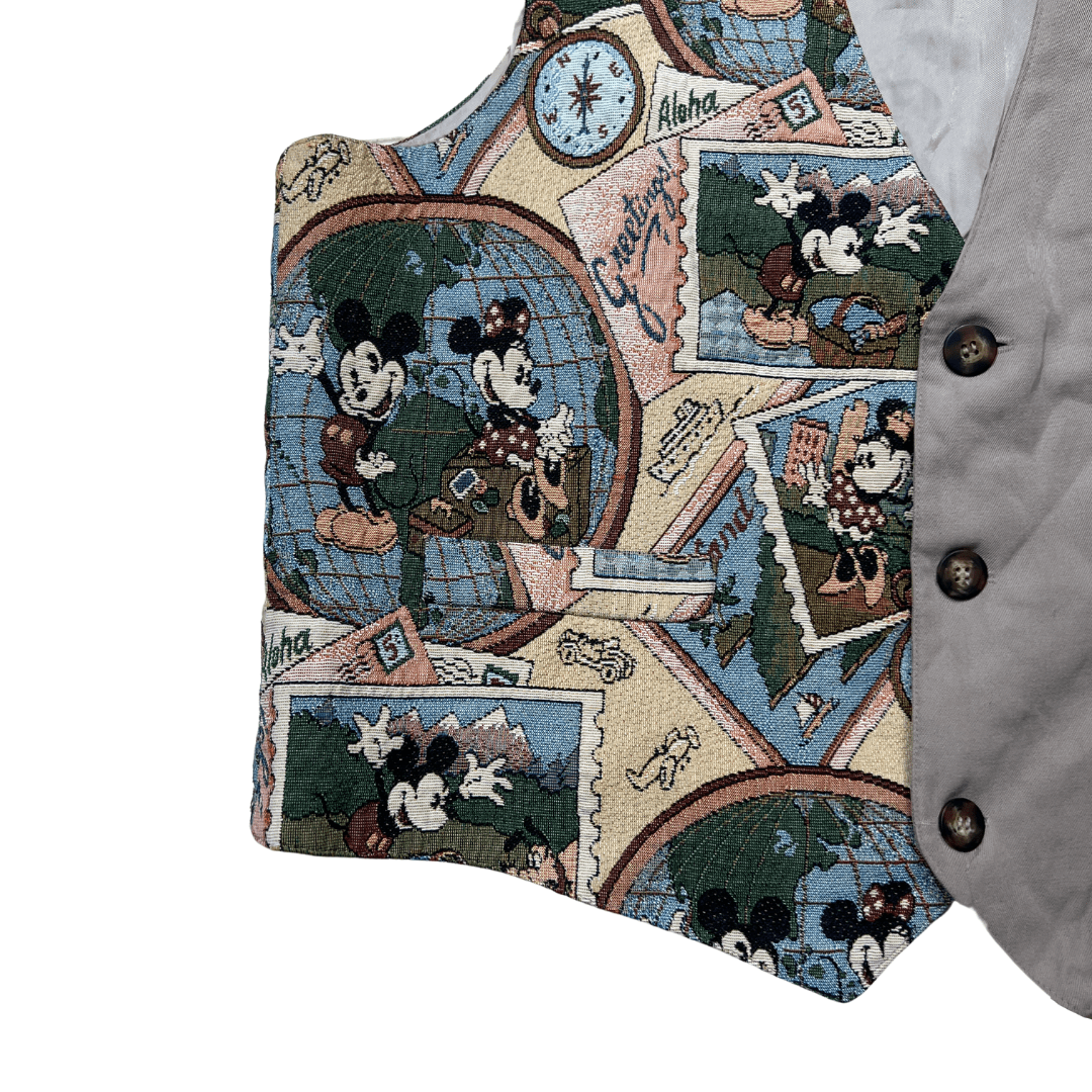 Vintage Mickey Mouse Tapestry Vest - Funkify