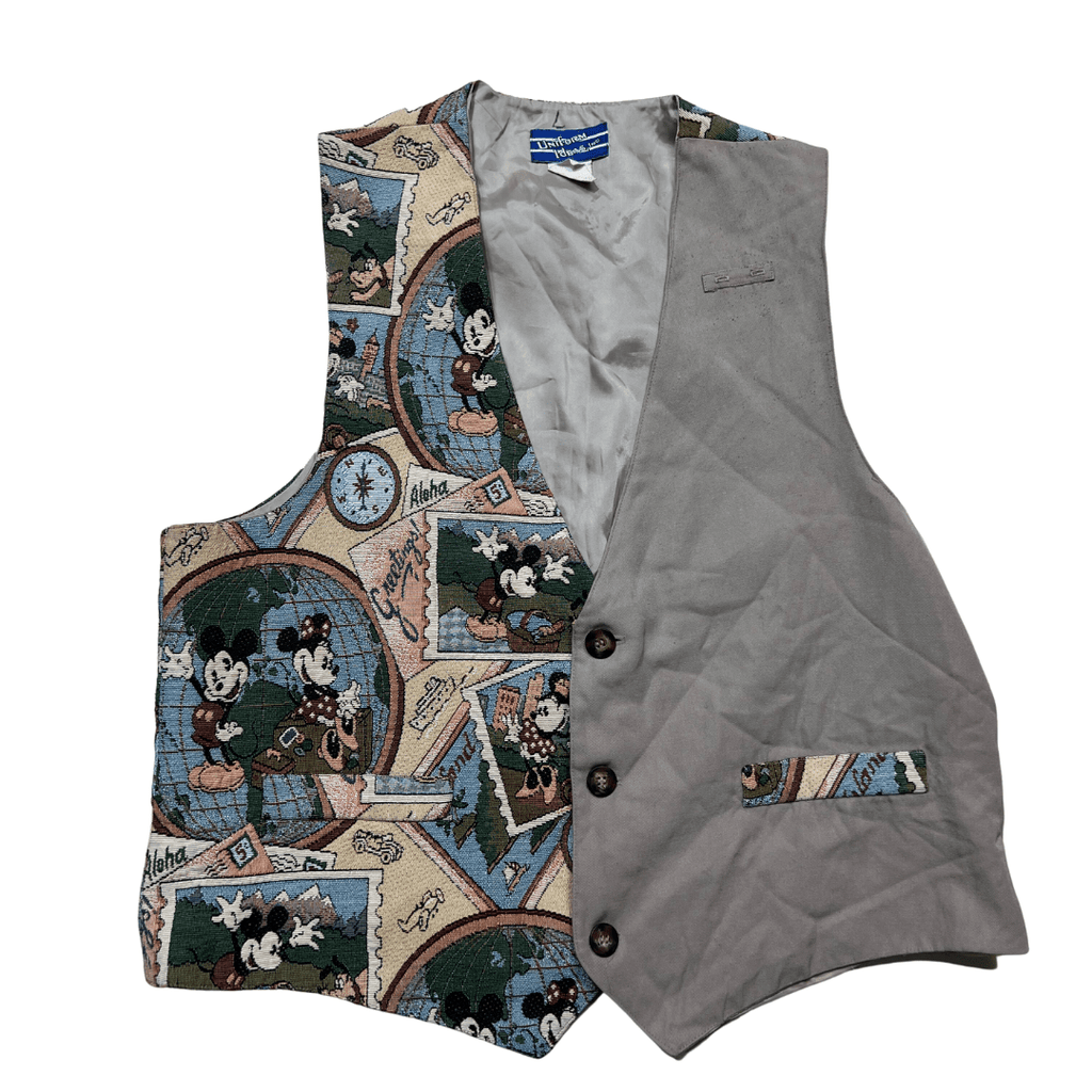 Vintage Mickey Mouse Tapestry Vest - Funkify