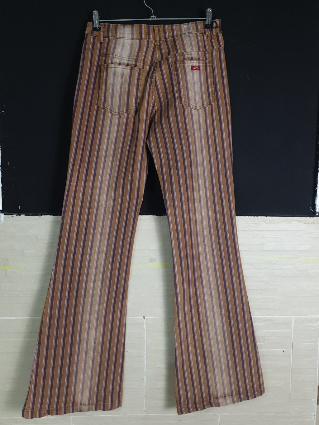 Vintage Miss Dolce Women's Striped Jeans - Funkify