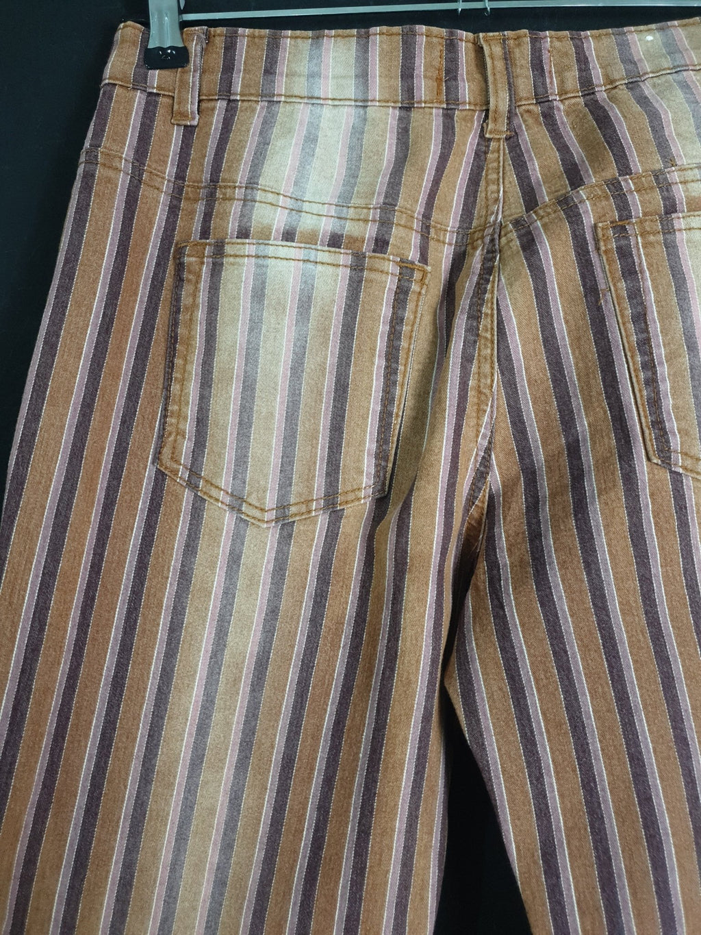 Vintage Miss Dolce Women's Striped Jeans - Funkify