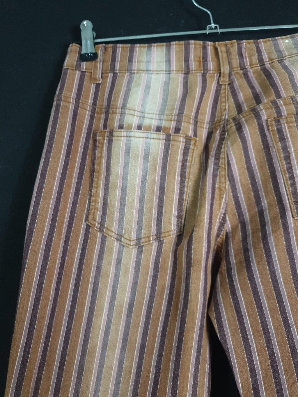 Vintage Miss Dolce Women's Striped Jeans - Funkify