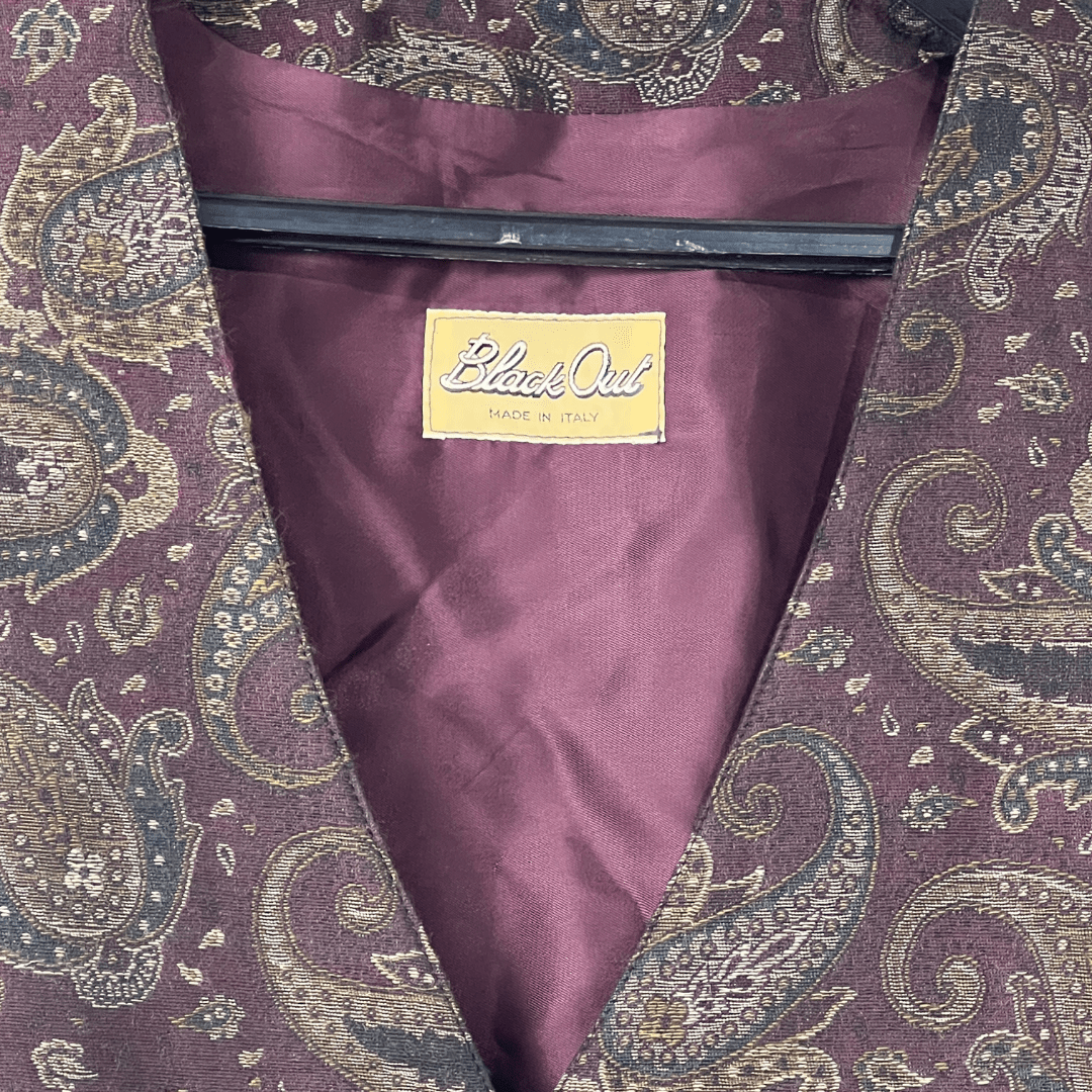 Vintage Pasiley Print Vest - Funkify