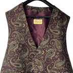 Vintage Pasiley Print Vest - Funkify