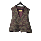 Vintage Pasiley Print Vest - Funkify