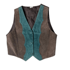 Vintage Real Leather Suede Vest - Funkify