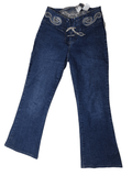 Vintage Street One Embroidered Denim Jeans - Funkify
