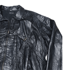 Vintage Vera Pelle Genuine Leather Jacket with Belt Detail - Funkify