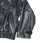 Vintage Vera Pelle Genuine Leather Jacket with Belt Detail - Funkify