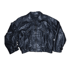 Vintage Vera Pelle Genuine Leather Jacket with Belt Detail - Funkify