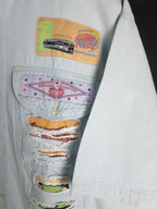 Vintaged Patched Denim Shirt - Funkify