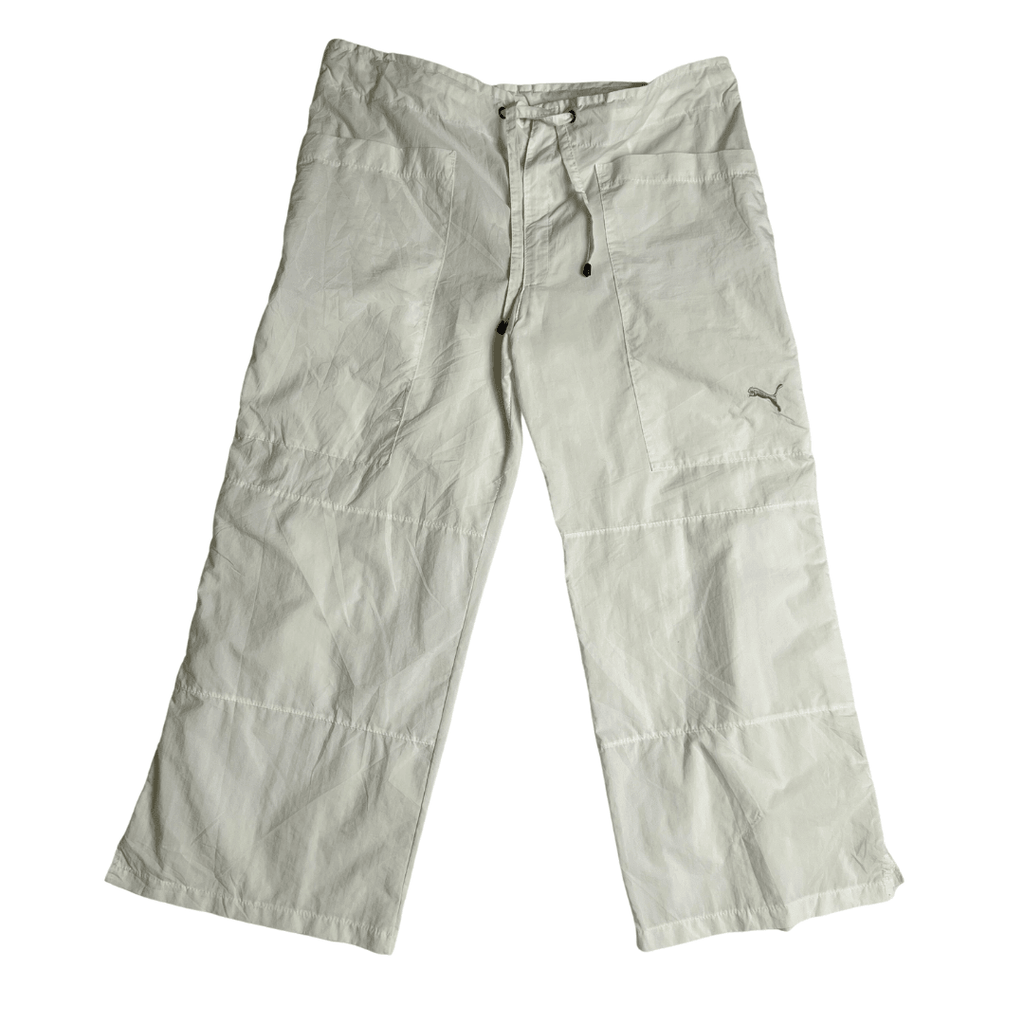 White Puma Capri Pants - Funkify
