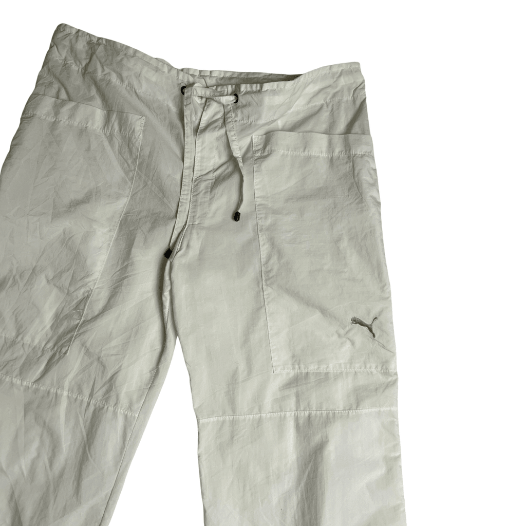 White Puma Capri Pants - Funkify